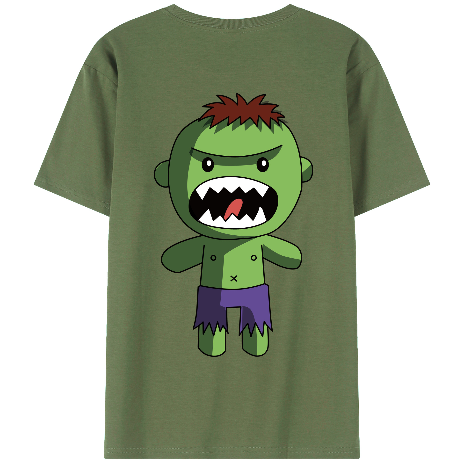 （画像用） アベンジャーズ The Avengers 綿100％ メンズ半袖Tシャツ（バックプリント） 通気性